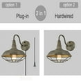 thumbnail image 3 of Wall Sconce with Plug in Cord and On Off Switch Retro Gooseneck Wall Light, 3 of 9