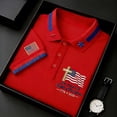 thumbnail image 2 of XDZJLR Mens Polo Shirt 250 Anniversary Patriotic Short Sleeve Casual Comfort Commemorative Graphic Collared Independence Day 4Th Of July Shirts Men S-5Xl, 2 of 5