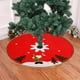 thumbnail image 1 of Falda para árbol de Navidad | Delantal redondo de 99 cm de tela no tejida con banda elástica | Decoración navideña para regalos y adornos | Cubierta inferior roja festiva para reuniones familiares, 1 of 5