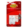 Command Small Hooks, White, 2 Plastic Hooks