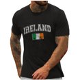thumbnail image 6 of Lovskoo 2024 St Patricks Day T Shirt Men Shamrock Tee St Paddys Day Irish Shirts Holiday Clover Short Sleeve Tops Tee Black-2XL, 6 of 9
