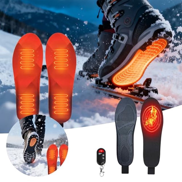 Sentmoon Outdoor Sports Heated Insoles for Men Women 3 Temperature Adjustable USB Foot Warmers for Hunting Skiing Camping Winter Thermal Shoe Pads Full Foot Heating Warmth Inserts