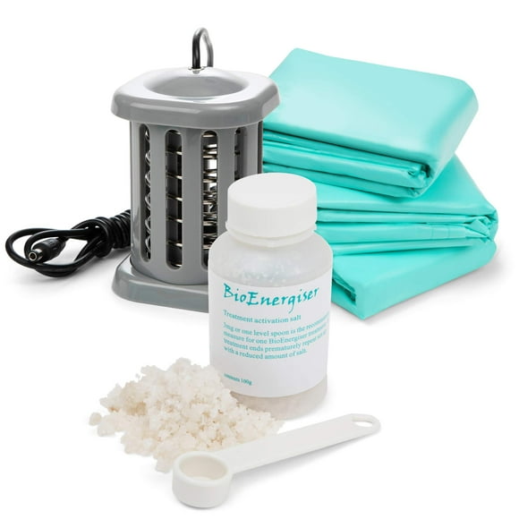 Spa para pies BioEnergizer Pro | Máquina de lavabo para pies para músculos calambres, pies doloridos, estimula el flujo sanguíneo e hidrata la piel | Viene con sal marina y 30 revestimientos para lava