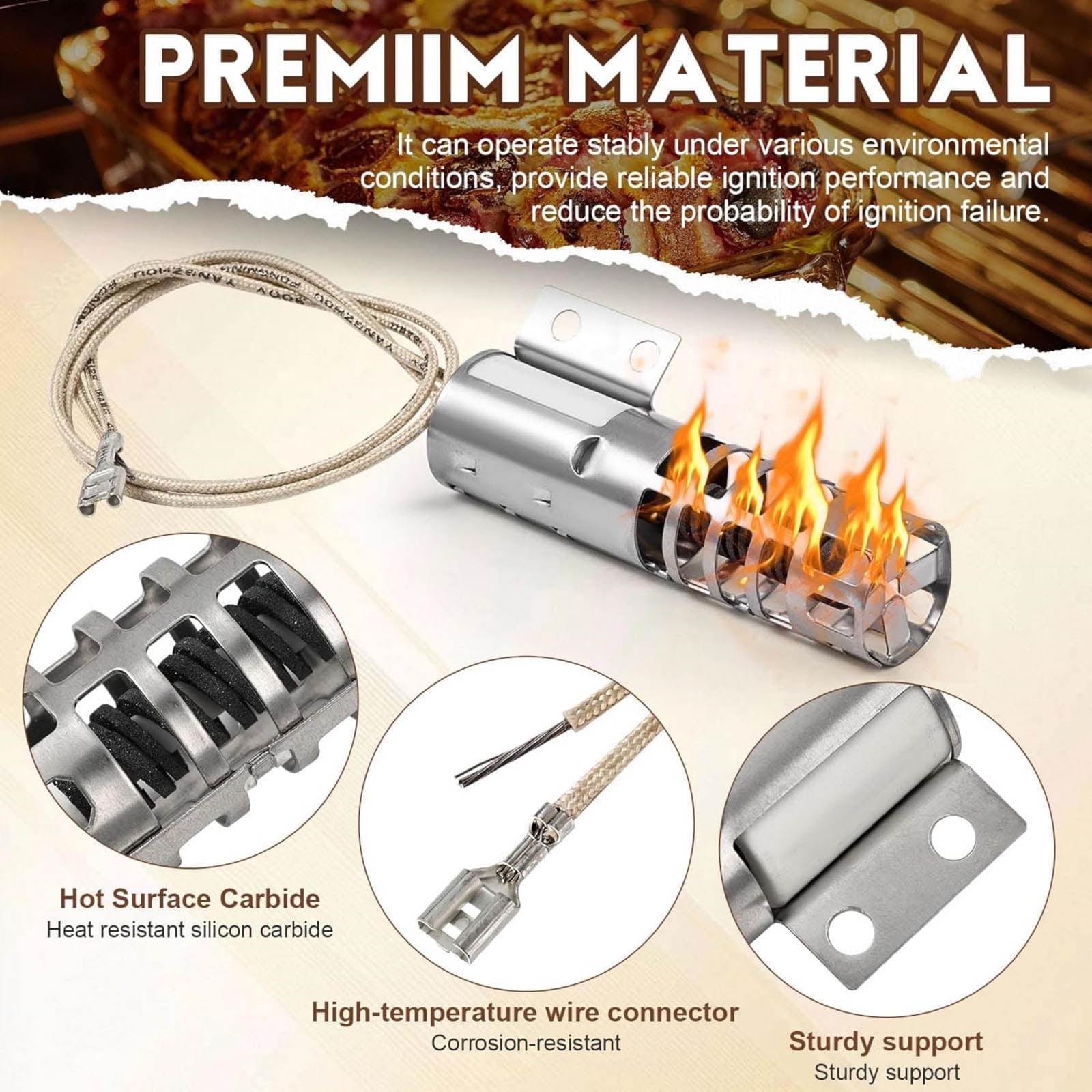 APPLAYERR Igniter Kit For Kenmore Roper Ovens Metal Plastic OEM WB13K04 WB13K01 New Easy Install Quality