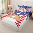 thumbnail image 2 of Homewish Sport Ball Games Kids Zipper Twin Comforter Sets with Fitted Sheet and 2 Pillowcases,Baseball Theme First Letter K Zipper Bedding Set For Boys,Navy Blue Reversible,4-Piece, 2 of 7