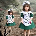 thumbnail image 2 of Bonito disfraz de sirvienta Lolita para Halloween, Cosplay para niños, calabaza, Anime, estampado de murciélago, fantasma verde, Festival, ropa para niñas, Vestido de fiesta Gao Jinjia LED, 2 of 2