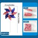 thumbnail image 4 of Fiudx Ofertas y liquidaciones 10 piezas de decoraciones rojas, blancas y azules para el 4 de julio, banderines para jardín, molinillos de viento, decoración patriótica para exteriores, suministros pa, 4 of 7