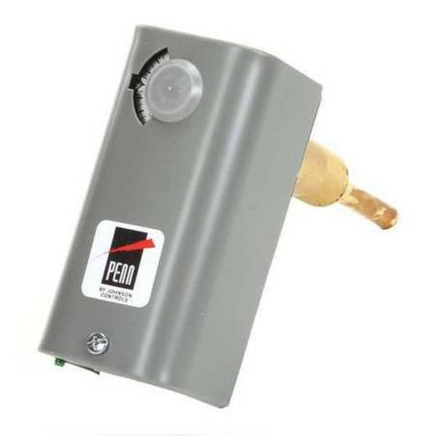 JOHNSON CONTROLS A19ABC12C Line Volt Mechanical Tstat, Open/Close on