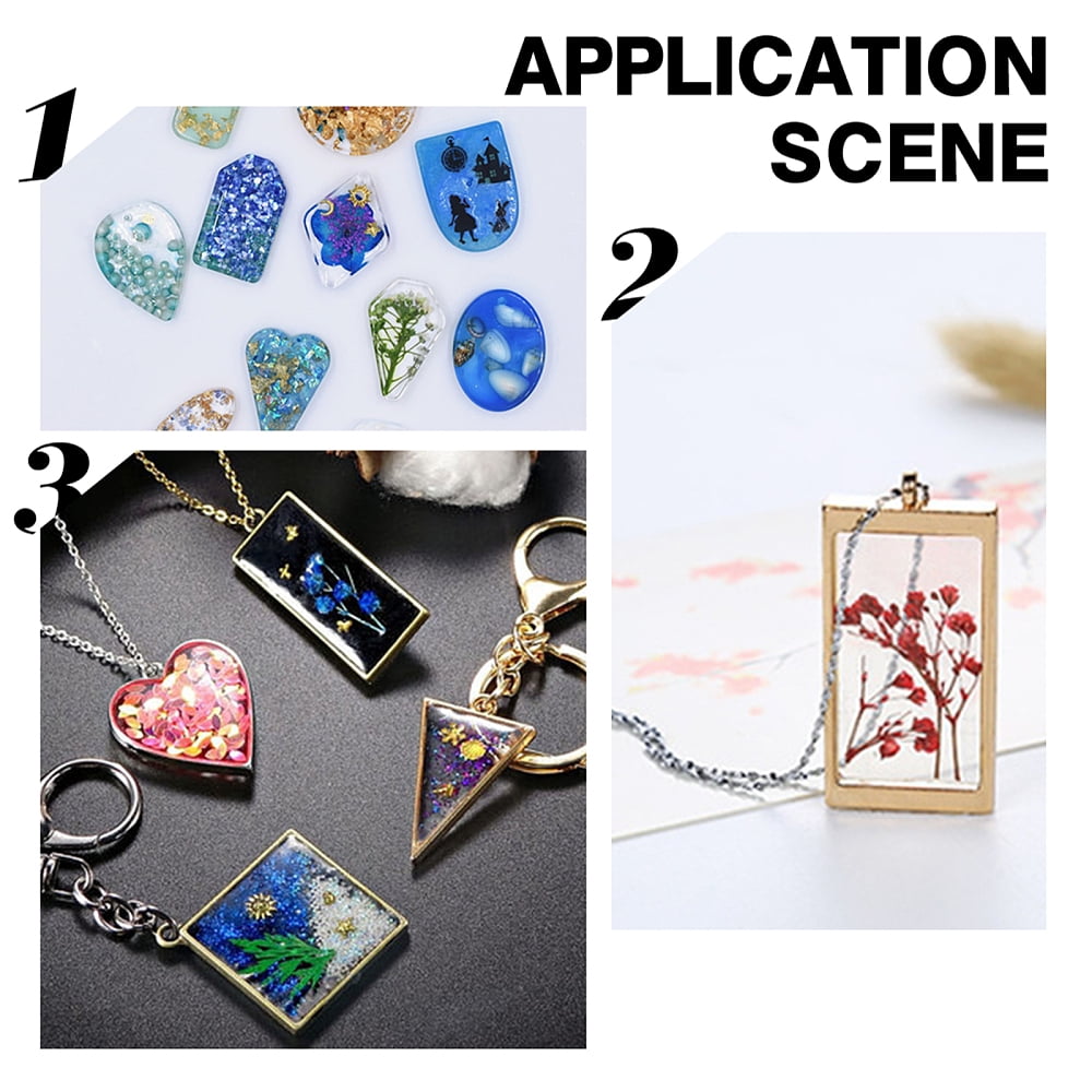 1set Jewelry set Makings with Brass Earring Hooks Waxed Cord Necklace Silicone Molds Tinfoil Alloy Pendants Iron Chain Extender Mixed color 144x98x8mm