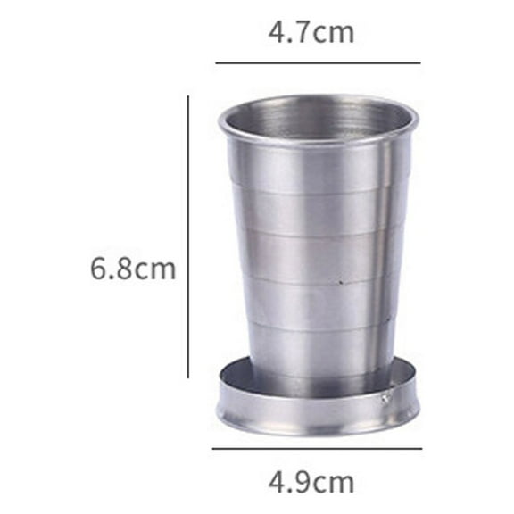 Zmeidao Steel Travel Telescopic Collapsible Shot Glass Emergency Pocket Cup