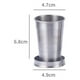 thumbnail image 4 of Vaso telescópico de acero inoxidable, Copa de bolsillo de emergencia S 75ml, 4 of 5