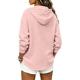 thumbnail image 3 of Horkkom Quarter Zip Pullover Sweatshirts Women Solid Color Tunic Hoodies Casual Trendy Sweatshirt S, 3 of 5