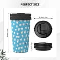 thumbnail image 3 of Logiee Healthy And Ill White Teeth Print Stainless Steel Coffee Tumbler, Travel Coffee Mug, Insulated Coffee Mug with Lid, Spill Proof Coffee Cup, Portable Thermal Mug, 3 of 8