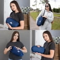 thumbnail image 4 of BlueHills Ultra Compact Airplane Travel Blanket 2 Pack – Navy Blue, 4 of 12