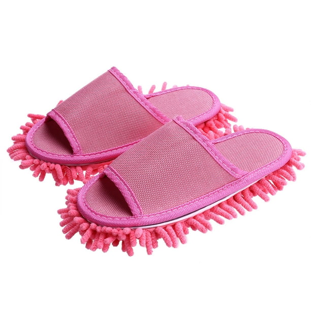 Women Slipper Genie Microfiber Floor Cleaning Mop Slippers (Pink
