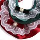 thumbnail image 5 of Collar navideño para perro y gato, con lazo de terciopelo, babero para mascota, bufandas bonitas, collar con correa para el cuello, suministros para disfraces de mascotas (verde), 5 of 5