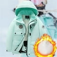 thumbnail image 3 of XXWXYD Girls Boys Winter Coat Hooded Puffer Jacket Windbreaker Flece Lined Thick Warm Waterproof Parka Down Insulated Snow Coat for Kids Cold Weather Windproof Outdoor, 3 of 6