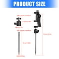 thumbnail image 6 of T-HOTLYST Multifunctional Outdoor Ground Spikes Phone Holder Ground Spikes Phone Holder Upgrades for Golf Swaying Recording & Camping, 6 of 9