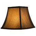thumbnail image 5 of Silk Square Cut Lampshade, 5.25 inch Top, 9 inch Bottom, 8 inch Slant Grey, 5 of 5