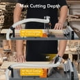 thumbnail image 7 of ChaoLink Table Saw for Jobsite 98% Vacuuming Rate, CuisinAid 8.5 inch Table Saw 5000RPM Cutting Speed, 2000W,15A Table Saw with Low NoiseA, 7 of 7