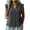 Gray, variant on Womens Button Down Shirt Casual Ruffle Short Sleeve V Neck Textured Trendy Summer Tops Work Blouse (XL, White)