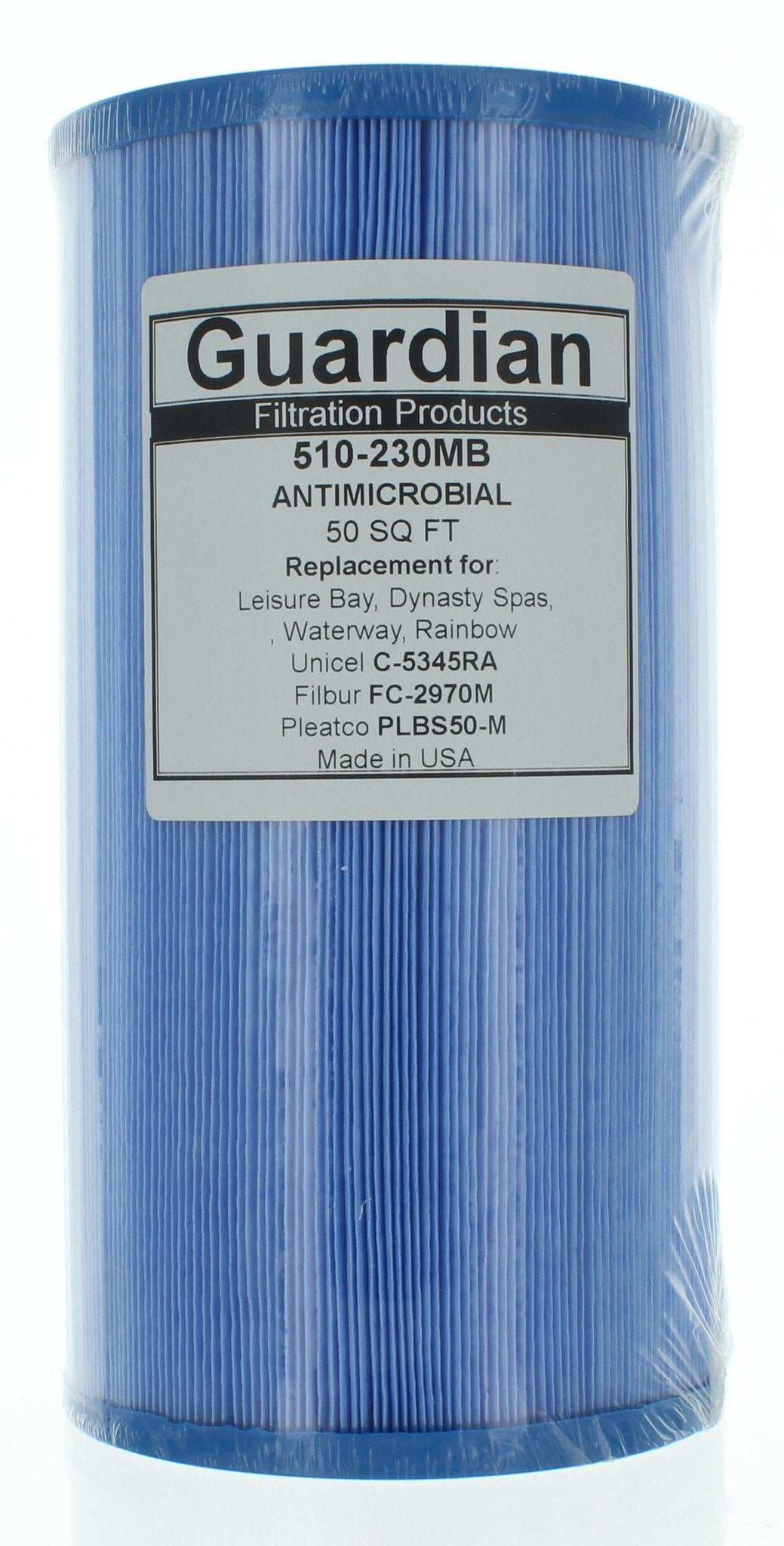 FC-2970M FC-2970 Guardian Pool Spa Microban Filter Replaces Unicel C-5345 C-5345RA Pleatco PLBS50 Antimicrobial PLBS50-M