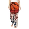 thumbnail image 1 of Fotbe Basketball Shot Pantalones de Pijama para Mujer, Pantalones de Dormir, Pantalones Pj con Cordón y Bolsillos-Large, 1 of 6
