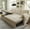 Beige 84 inch, variant on Roomy Homy Pull Out Couch, Sleeper Sofa with Storage Chaise, L Shape Couch for Bedroom, Beige Chenille