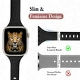 thumbnail image 3 of Fulsaxad Leopard Slim Sport Band Compatible with Apple Watch Bands iWatch Band 38mm 40mm 41mm 45mm 44mm 42mm 49mm Women, Thin Engraved Silone Sport  for iWatch Ultra Series 9 8 7 SE 6 5 4 3 2 1, 3 of 10