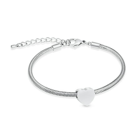 Heart Urn Bracelet for Ashes for Women Girls Stainless Steel Cremation Urn Bracelet Bangle for Ashes Keepsake Memorial Jewelry Gifts