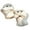 White, variant on Women Student Thicken Plush Warm Half Finger Gloves Cute for Cat Embroidery Convertible Flip Top Winter Fingerless for Touch Screen Mittens