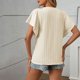 thumbnail image 3 of Usted Es Más Que un Puntaje de Prueba Capa de Camisa de Manga Corta con Ruffles, Estampado Cuello Redondo Blusa Casual, 3 of 5