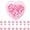 Pink, variant on Duslogis 100pcs Push Pins, Plastic Pushpins Push Pins with Stainless Steel Point Heart-Shaped Decorative Thumb Tacks for Cork Board Bulletin Board Wall Decor (Red)