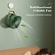 thumbnail image 3 of Mini Folding Fan USB Rechargeable Desk Fan Portable 3 Speeds Wall Hanging Fan for Student Dormitory Home Outdoor Camping Office Small Desk Fan, 3 of 5