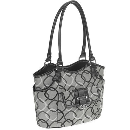 George Women's Jacquard Mid-Sized Swagger Handbag