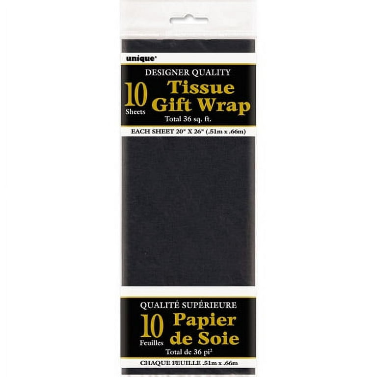  NEBURORA Black Tissue Paper for Gift Bags 60 Sheets