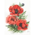 thumbnail image 2 of Besedina, Anastasiia 19x24 Black Ornate Wood Framed with Double Matting Museum Art Print Titled - Red Poppies, 2 of 4