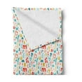 thumbnail image 2 of Letters Soft Flannel Fleece Throw Blanket, Colorful Alphabet Uppercase and Lowercase Characters, Cozy Plush for Indoor and Outdoor Use, 60" x 80", Multicolor, by Ambesonne, 2 of 5