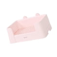 thumbnail image 2 of Bandeja para el baño de conejos,Inodoro de entrenamiento para conejos,caja de arena para mascotas,Limpiador de caja de arena para el entrenamiento de uso del baño de gatitos,Soporte para Rosa, 2 of 9