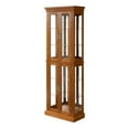 thumbnail image 6 of Miniyam Curio Display Cabinet with Adjustable Glass Shelves, Light, Oak, 6 of 14