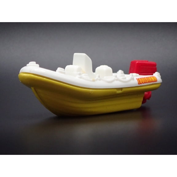 Open Box RAFT BOAT w/ TRAILER LOUSIANA 1/64 MB SCALE COLLECTIBLE DIORAMA PROP MODEL