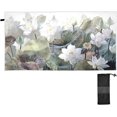 thumbnail image 2 of Beautiful White Lotus Flower Beach Towel Quick Dry Absorbent Bath Towels Sandproof Lightweight Towel for Gym Yoga Sports Swimming - 31x71in Washcloth Gift, 2 of 7