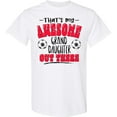 thumbnail image 3 of Inktastic That's My Awesome Granddaughter out There with Soccer Balls T-Shirt, 3 of 5