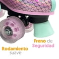 thumbnail image 3 of Patines Next de Bota Talla 23 tornasol con diseño de sirena, 3 of 4