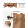 thumbnail image 5 of Tie Up Valance Curtain for Kitchen, Please Remove Your Shoes Rod Pocket Short Curtains Adjustable Tie-Up Shade Valances, Vintage Brown Black Window Treatment for Bathroom Living Room Bedroom, 5 of 7