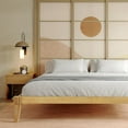 thumbnail image 4 of Bme Chalipa 14” Solid Wood Bed Frames - Wood Platform Bed Frame - Japanese Joinery Bed Frame - Wood Slat Support - Bed without Box Spring - Easy Assembly - Minimalist & Modern Style, Natural - Twin, 4 of 12