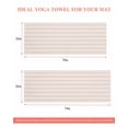 thumbnail image 6 of Pink Striped Yoga Towel for Hot Yoga Non Slip, Rustic Pink Stripe Modern Art Beige Yoga Mat Towel Absorbent Yoga Sweat Towels Microfiber Hot Yoga Blanket for Bikram Pilates 26"x74", 6 of 7