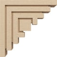 thumbnail image 3 of 4"W x 16"D x 16"H Thin Landon Rough Cedar Woodgrain TimberThane Corbel, Primed Tan, 3 of 6