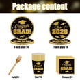 thumbnail image 2 of Forfamy 120Pcs Graduation Plates and Napkins Party Supplies, Graduation Party Supplies and Decorations for Serves 24 Guests, 2 of 6