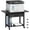 Black, variant on 22"x15" Large Printer Stand with Storage Drawer, 2-Tier Under Desk Printer Table for Home Office, Printer Cart fit Fax Machine/3D Printer/Scanner(Black)